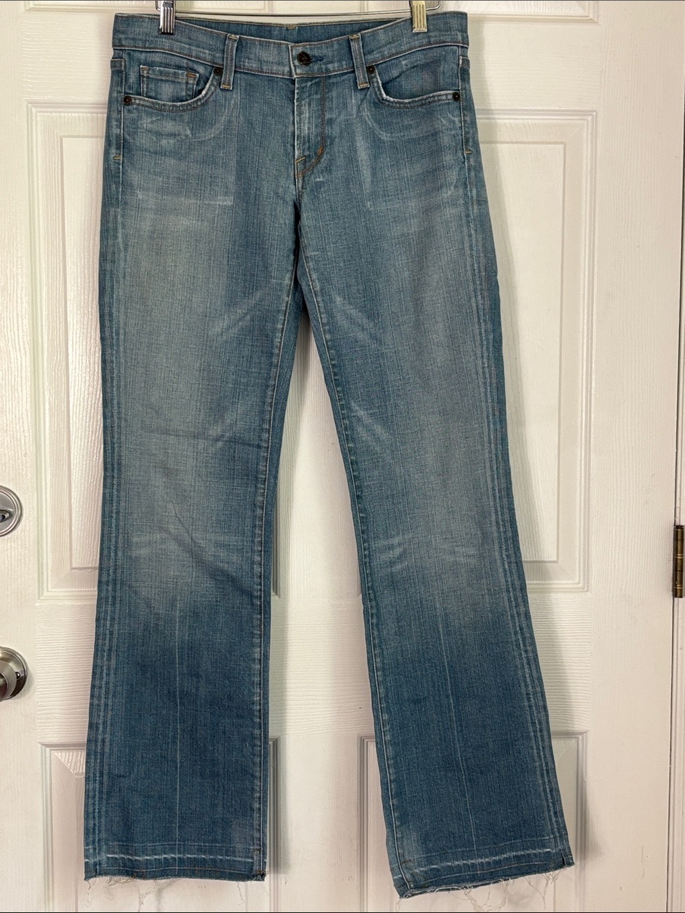 Citizens of Humanity Kelly #001 Stretch Low Waist Bootcut size 31 #1903 raw hem